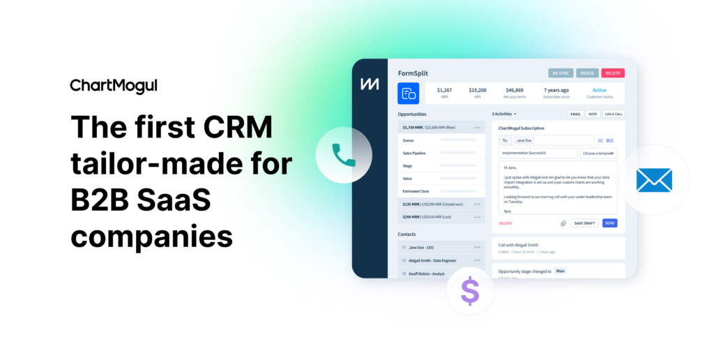 ChartMogul CRM for SaaS