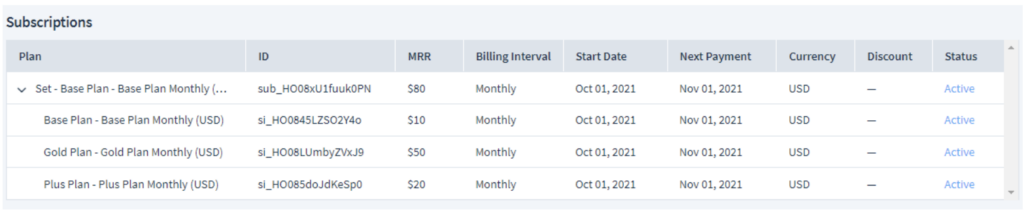 Subscriptions and plans