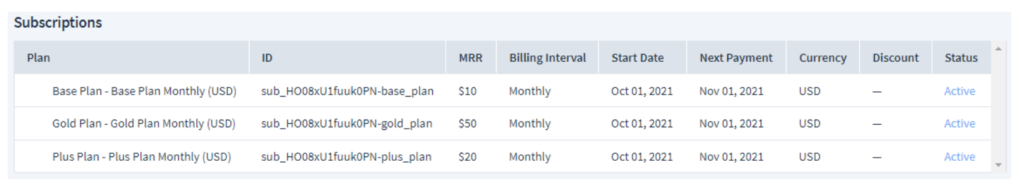 subscriptions in data platform